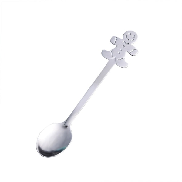 Liten Sked Snögubbe Sked Nordic Style Bordsservis Present Sked Presentbox Julklappsbox Christmas spoon-Mr. gingerbread