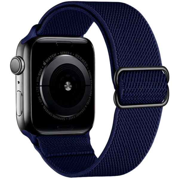 Nylon för apple watch band 44 mm 40mm 41mm 45mm Justerbar Elastisk solo ögla bälte armband apple watch serie 7 6 se 5 4 3 Bohemia color 38mm - 40mm - 41mm