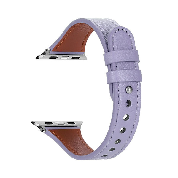 Kellon ranneke Apple Watch iWatch -kelloon, sopiva koko 42-44-45-49mm Laventeli Violetti Tuplarengas Yksittäinen Naula Pieni Vyötärö