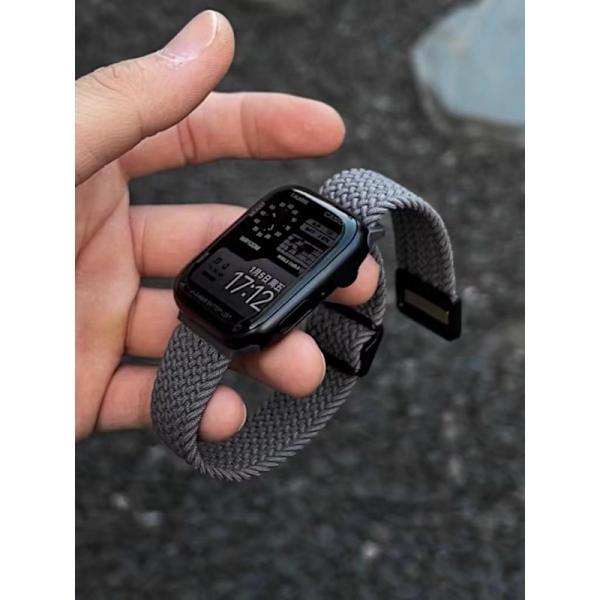 Klockarmband för Apple Watch iWatch S10 42mm mörkgrå