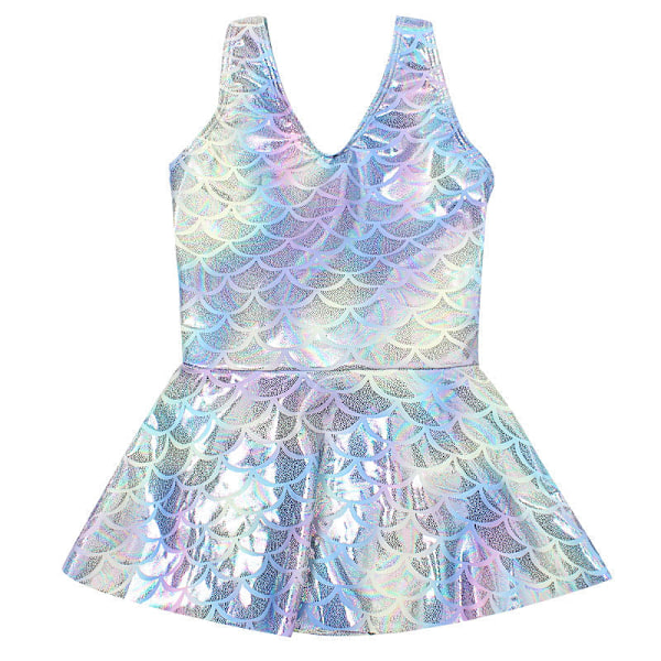 Baddräkt En del för flickor Badkläder Skirt Mermaid 110