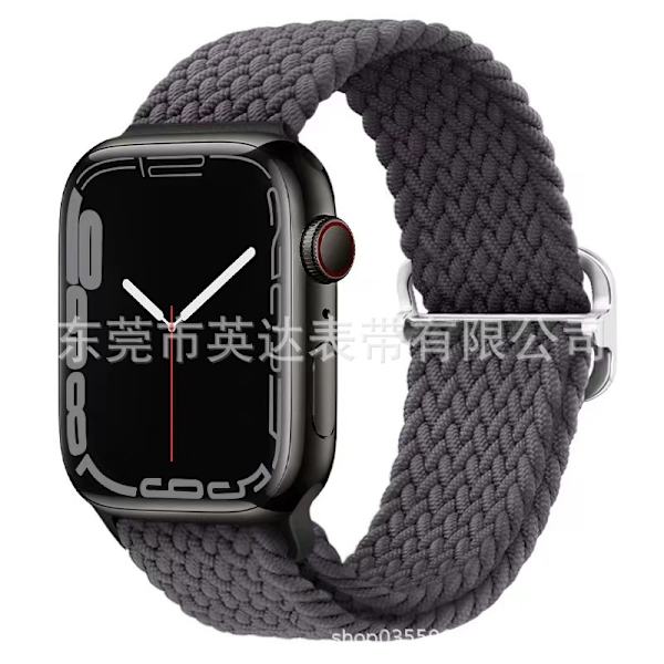 Klockarmband för Apple Watch iWatch 42/44/45/49mm mörkgrå