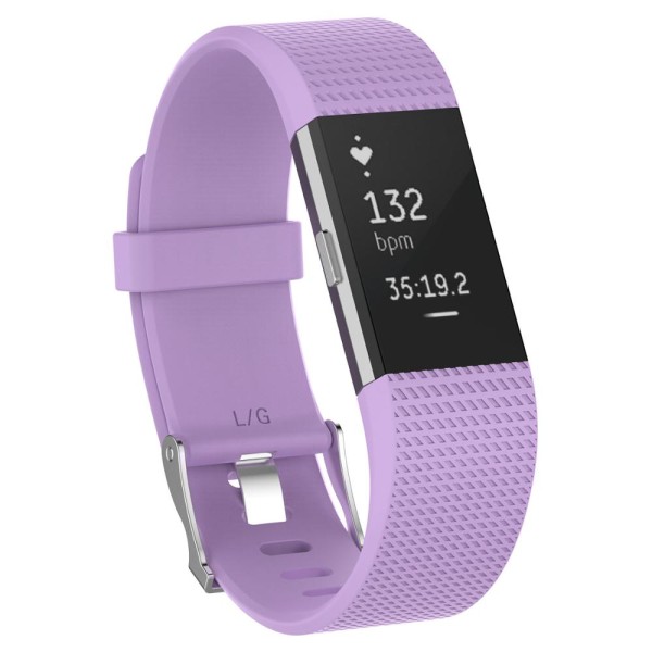 Armband Armrem Smart Klockarmband Mjukt Klockarmband Ersättning Smartwatch Armband För Fitbit Charge 2 light purple S