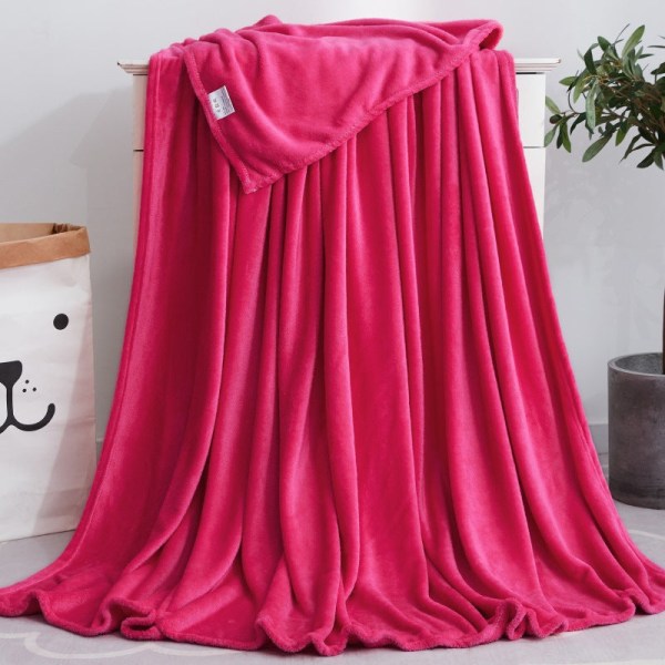 Enfärgad filt Coral Fleece Filt Present Luftkonditionering Filt Flanell Filt Yoga Cover Filt Orange 50 * 70cm pet blanket