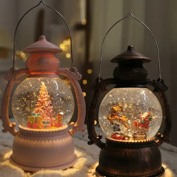 Joulukoristeet Joulukoristeet lyhdyt Pohjoismaiset lumihiutaleet sisätilojen näkymä myymälän asettelu loma luovat koristeet Golden lantern