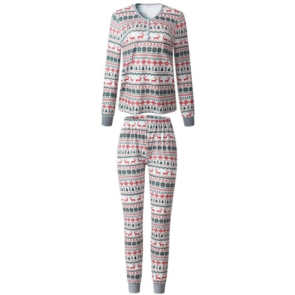 Julpyjamas Matchande familj Pyjamas Set Mamma Pappa Barnkläder Look Outfit Baby Flicka Kläder Sovkläder Dad-XL