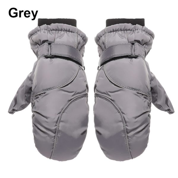 1 par Nya Mode Barn Vinter Snö Varma Handskar Pojkar Flickor Skidhandskar Vindtäta Vattentäta Tjocka Vantar Håller Fingrarna Varma blue 1-7 years One Size