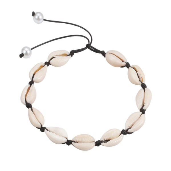 Trendigt halsband med snäckskal för kvinnor, sommarsmycke, strandhalsband, bohemiskt rep, pärlhalsband med snäckor, handgjort halsband för kvinnor Style 10 Overseas