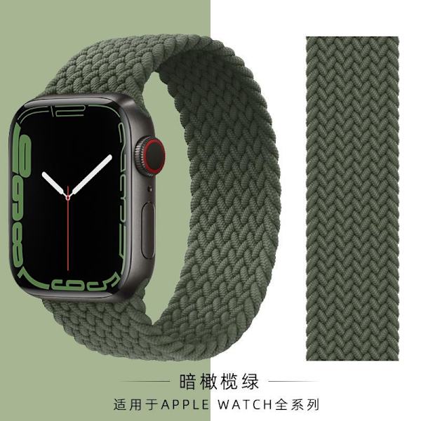 Kellon ranneke Apple Watch iWatch 38/40/41MM XS-koodi 1.-8. sukupolvi se koko sarja yleishihna tumman oliivinvihreä