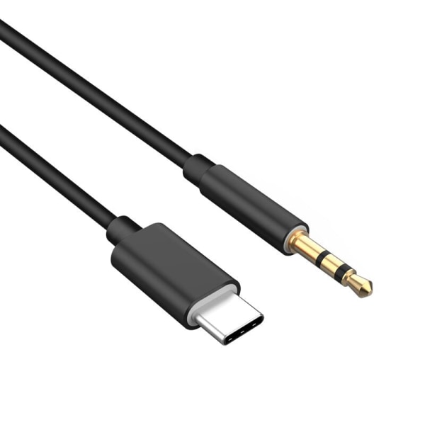 USB Type C - 3,5 mm:n Aux-äänikaapeli Kuulokemikrofonin kaiutin Kuulokeliitäntäadapteri Auton Aux Samsung S20 Plus Note 20 S21 Ultra Tab S7:lle Golden 1m