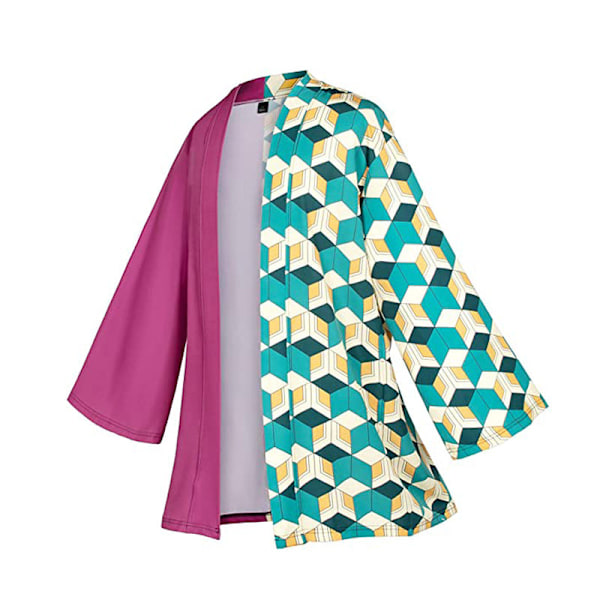 Demon Slayer Kimetsu No Yaiba Haori Kimono Cosplay Kostyme Kamado Nezuko Kåpe Skjorte Halloween Kostymer for Barn Voksen style7 6T