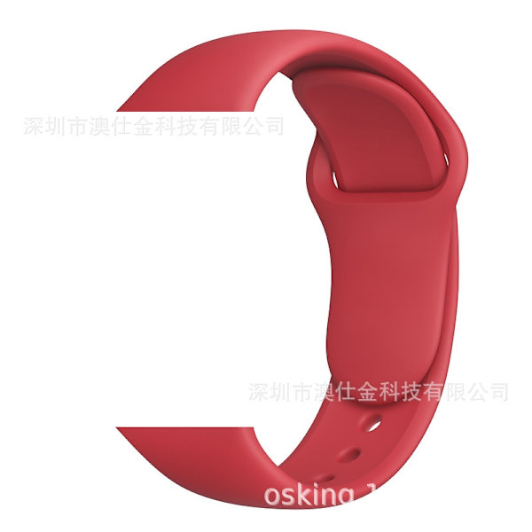 Klockarmband för Apple Watch iWatch 42/44/45/46/49mm M/L Röd