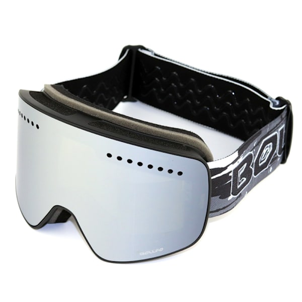 Dobbeltlags Anti-dugg Skibriller Store Sylindriske Utendørs Støvtette Vindtette Briller Enkelt- og Dobbelbrett Myopibriller Silver-plated black frame 17cm