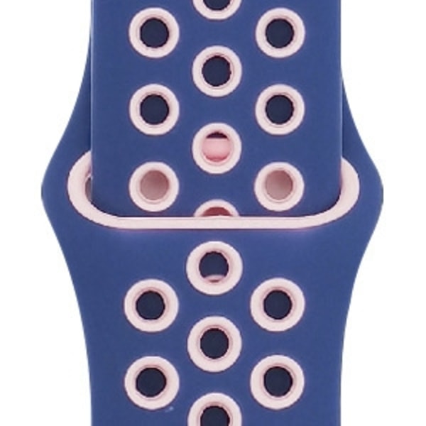 Klockarmband för Apple Watch iWatch för S10-42mm 38/40/41mm-S 15 marinblå + rosa