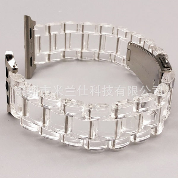 Klockarmband för Apple Watch iWatch 38/40/41/42mm-S10 Helt transparent