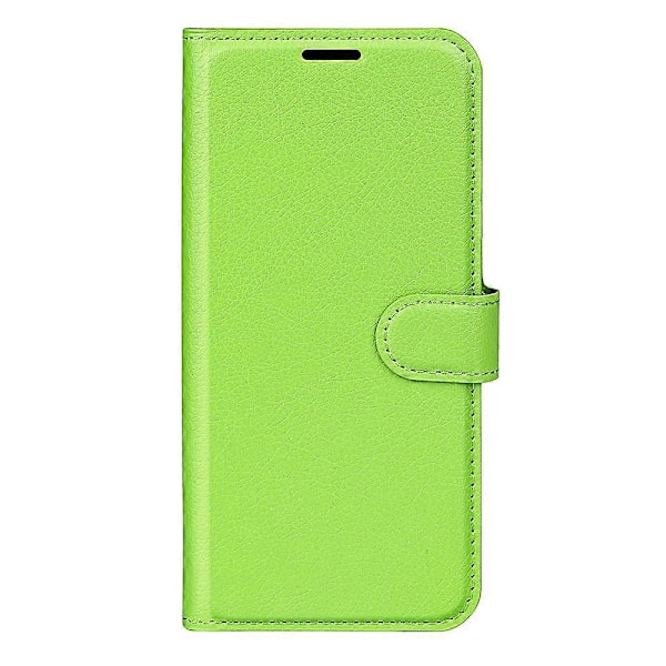 För HMD Skyline Fodral Litchi Textur Stötsäkert Läder Plånbok Telefonfodral - Blå Green