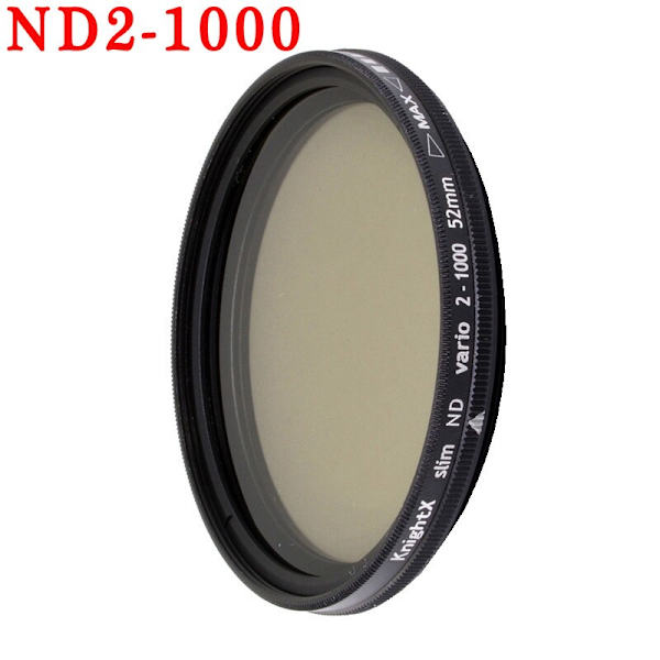 KnightX Kamerafilter 52MM neutral densitet ND stjerne 4X 6X linje Special Effects makroobjektiv til smartphone mobiltelefon mobil android 52mm ND2-1000