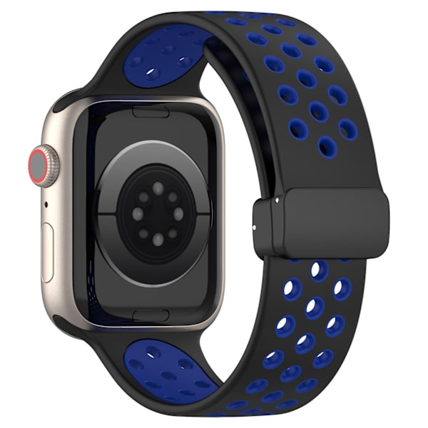 Kellon ranneke Apple Watch iWatch 42/44/45/49/46MM S10 yleismalli musta ja sininen
