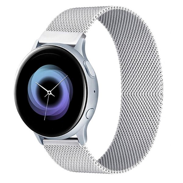 20 mm 22 mm magnetisk rem til Samsung Active 2 40/44 mm Gear S3 armbånd Huawei GT/GT2/2e Galaxy watch 3/4 Classic 45/42 mm rem Silver Active2 40mm 44mm