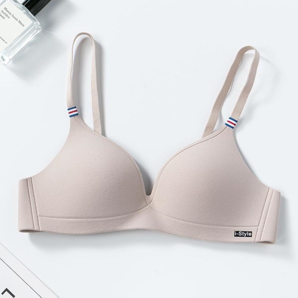 Dame BH'er Fransk Stil Trådløs Undertøj Blød Tynd Sømløs Pige Intim Sexy Lingeri Black 36A