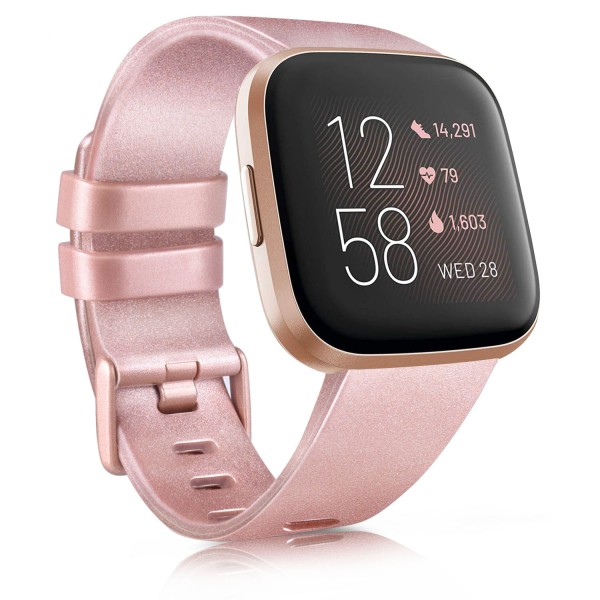 Udskiftningsurrem til Fitbit Versa 2 SE Rem Silikone Sportsarmbånd til Fitbit Versa Lite Armbånd Smartwatch Tilbehør tunk size S for versa 2