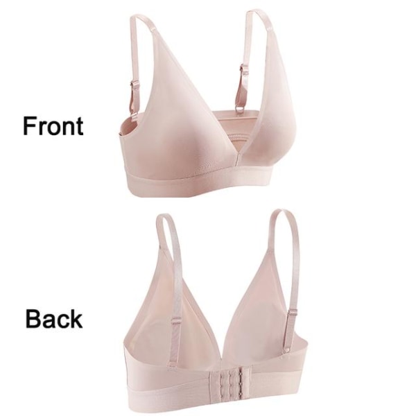 FINETOO Deep V Sexiga Kvinnor Seamless BH Underkläder Push Up Bralette Rygglös BH S-XL Sport Top BH Kvinnliga Pad Underkläder Black L