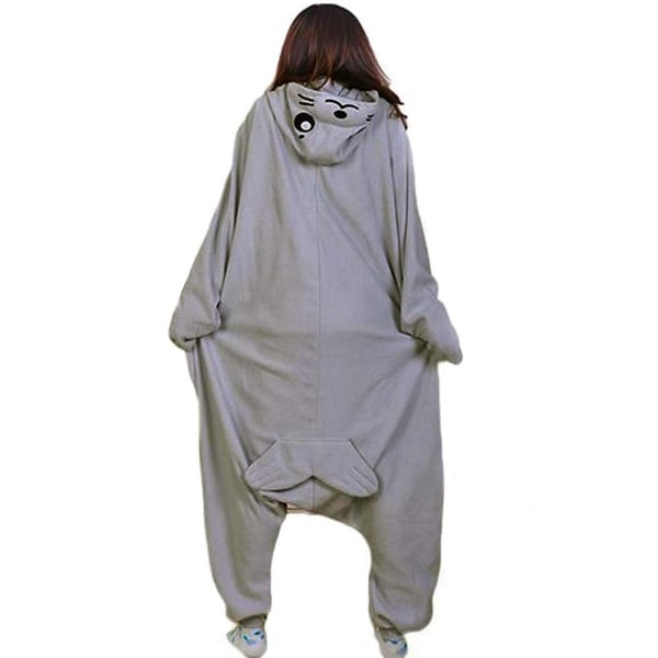 Grå Delfin Pyjamas Vuxen Djur Cosplay Kostym Gray Large