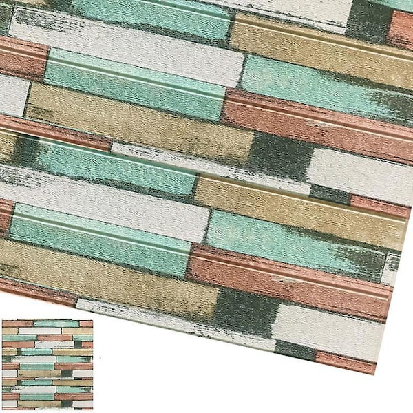 Vandtæt, 3D murstens tapet LxH 70 x 7cm / F06-Mix LxH 70 x 7cm / F06-Mix