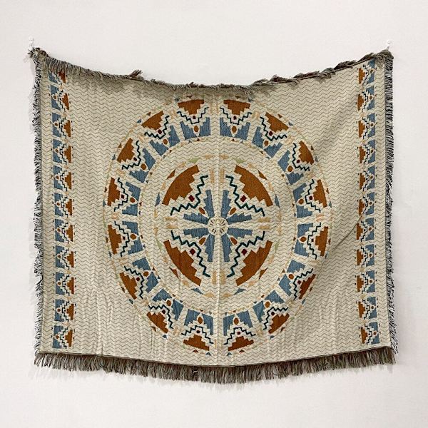 Mystiske Øyne Mønster Vevd Pledd Veggteppe Sofa Seng Rom Dekor Duske Trådteppe Stort Pledd Gobelin Piknikmatte c 130x150cm