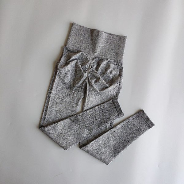 Yoga Bukser Sports Løftende Høj Talje Atletisk Træning Fitness Leggings Til Kvinder GRAY L