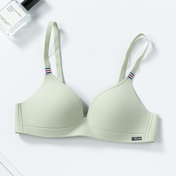 Dame BH'er Fransk Stil Trådløs Undertøj Blød Tynd Sømløs Pige Intim Sexy Lingeri Blue 36B