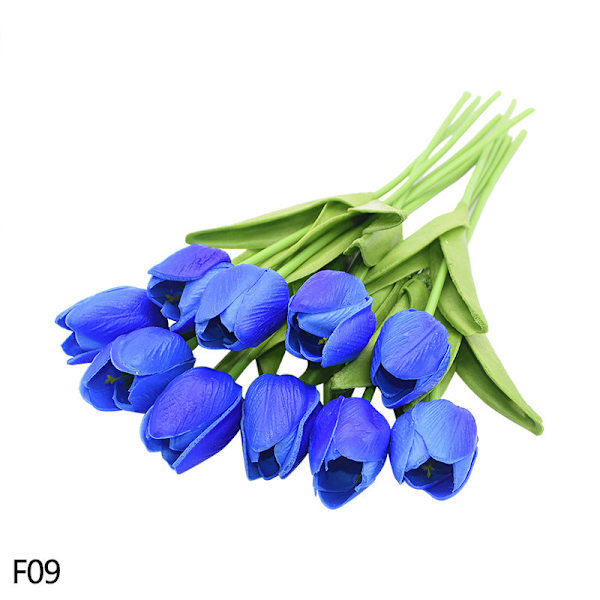 5/10 stk. Tulipan Kunstig Blomst Real Touch Kunstig Buket Falsk Blomst Til Bryllupsfest Dekoration Forsyninger Hjemmehave Ornamenter F09 10PCS