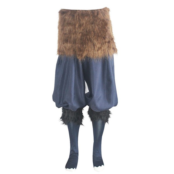 Anime Inosuke Cosplay -asu Demon Slayer Kimetsu No Yaiba Hashibira Inosuke Cosplay -housut Halloween-asu Sianpäänaamio style2 One Size