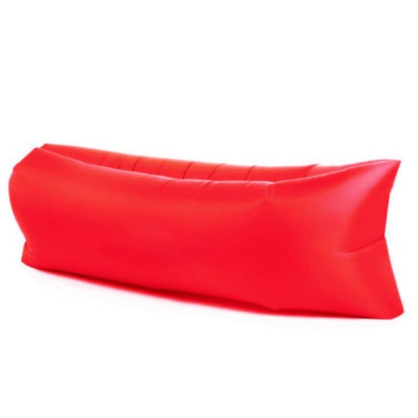 Nopeasti täyttyvä Lazy Sofa Lounger Ilmasohva Yksisarvinen Säkkituoli Ulkoranta Lounger Red