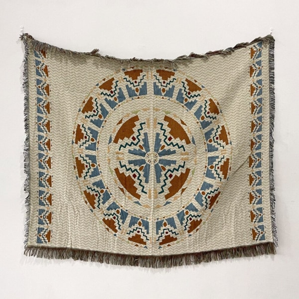 Sofffilt Tapestry Bohemisk Filt Fritidsfilt Överkast Filt Tofsfilt Soffhandduk Trådfilt Sofföverdrag Filt XT07-10 130x150