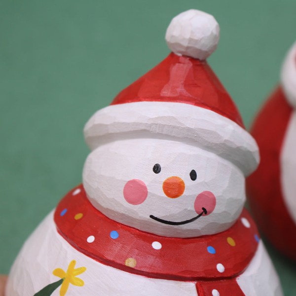 Julgransprydnad Dekorativa Gåvor Skrivbord Monter Bord Tomte Snögubbe Docka Gåva Small snowman