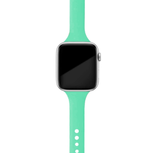 Smal rem för Apple watch band 40mm 44mm 38mm 42mm Silikon armband armband klockband correa iWatch 6 se 5 4 3 7 45mm 41mm rose red 2 42mm 44mm 45mm