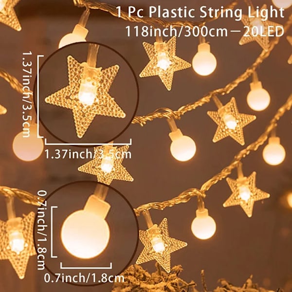Joulukuusi Lumihiutale LED-valonauha Banneri Joulukoriste 2023 Kotiin Navidad Joulukuusen Sisustus Keijuvaloriipus light style 3