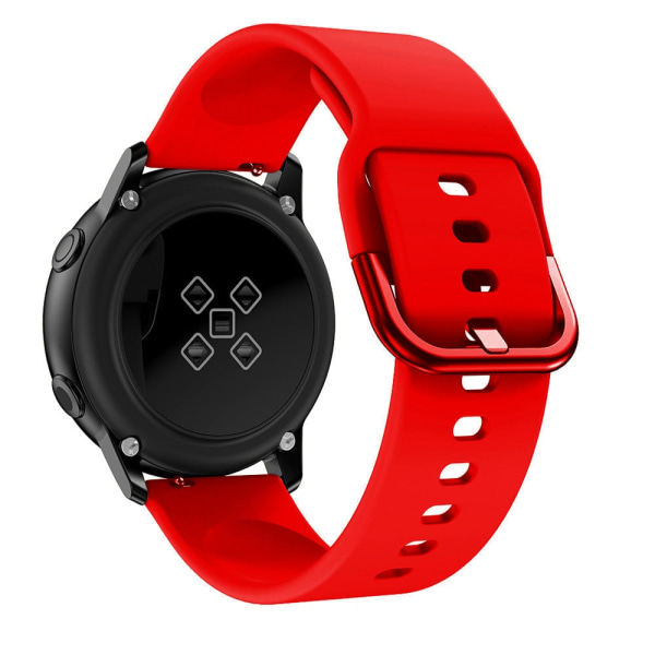 20mm Klockarmband För Samsung Galaxy Watch Active 2 40mm 44mm Armband Gear Sport Armbandsur Samsung Galaxy Watch 4 40mm 42 46mm Red Galaxy watch 4