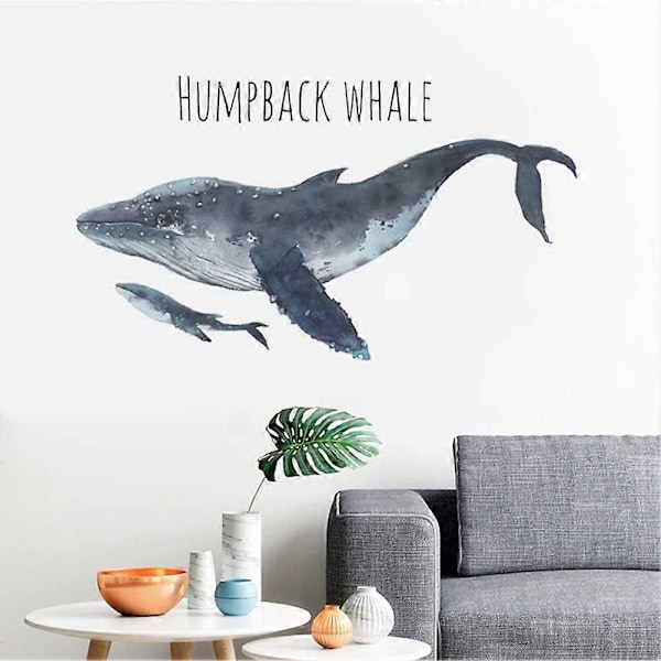 Havdyr Knølhval DIY Veggmaleri Stue Bakgrunn Dekal