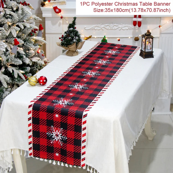 Julbordslöpare God Jul Dekorationer 2023 För Hem Duk Navidad Noel Kerst Julklappar Nyår 2024 Natal polyester 41 as picture