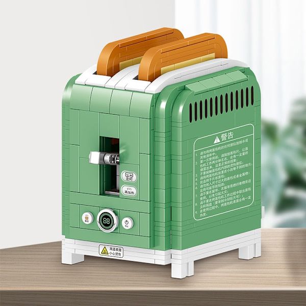 Klassiska Kreativa Idéer Jordglob Skrivmaskin Byggklossar Mini Tegelstenar Kaffemaskin Mugg Brödrost Modellbyggsats Leksaker För Vuxna 025 no box