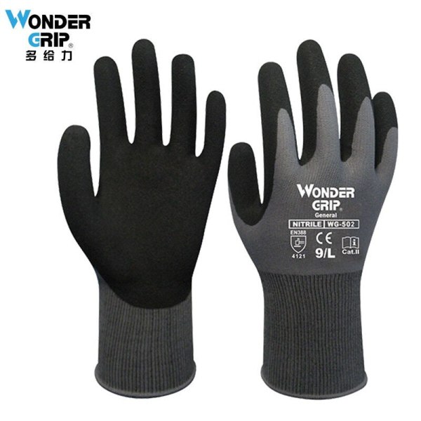 Have Nitrilhandsker Latex Rengøring Madhandsker Universal Husholdnings Have Rengøringshandsker Gummihandsker til Hjemmerengøring WG-500G-blue S