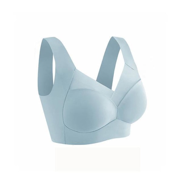 Sömlösa V-ringade Sport-BH:ar Vadderad Crop Top Push Up BH Damunderkläder Rygglös Tanktopp Mjuka Underkläder Linne Apricot XXXL