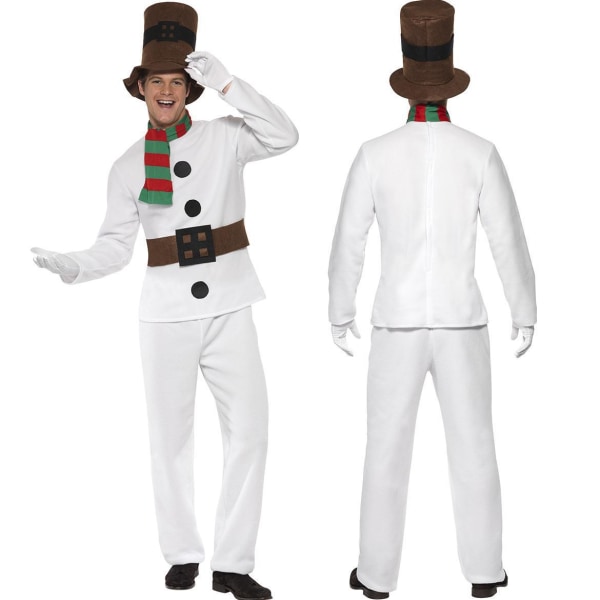 Julpar Kläder Snögubbe Kläder Julkläder Cosplay Jultomte Kläder Vuxen Julkläder Performance Wear Men's clothing Average size