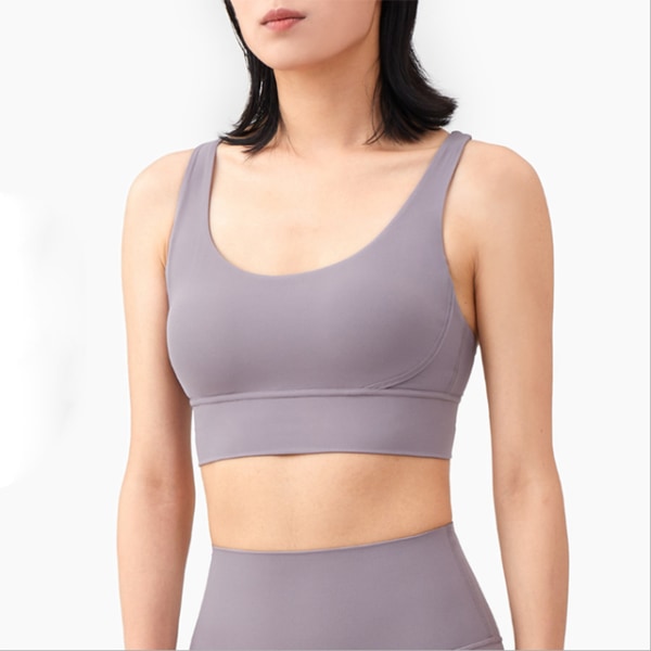 Yoga Toppar BH Enfärgad Och Sexig Sportkläder Utomhus Träningskläder Sky Blue XL