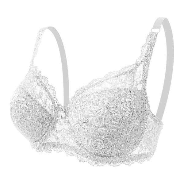 Pitsinen Plus-kokoinen Rintaliivi Säädettävä Push Up Mukava Naisten Rintaliivi Pink 40/90CD