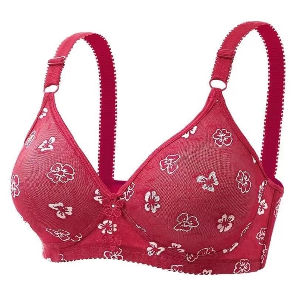 Dame BH Top Komfortabel Bralette Trykt Sexet Undertøj Kvinde Trådløs Lingeri Sømløs BH Apricot 36/80BC