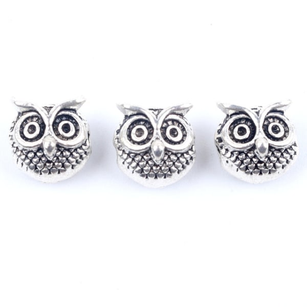 10 kpl Antiikki Pöllö Leijona Buddha Leopardi Pää Välihelmet Korut DIY Rannekorut Kaulakoru Helmet Korujen Valmistustarvikkeet Leopard silver 10pcs