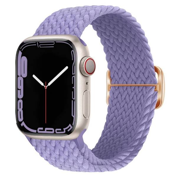 Klockarmband för Apple Watch iWatch 38/40/41mm 8-formad spänne lavendel